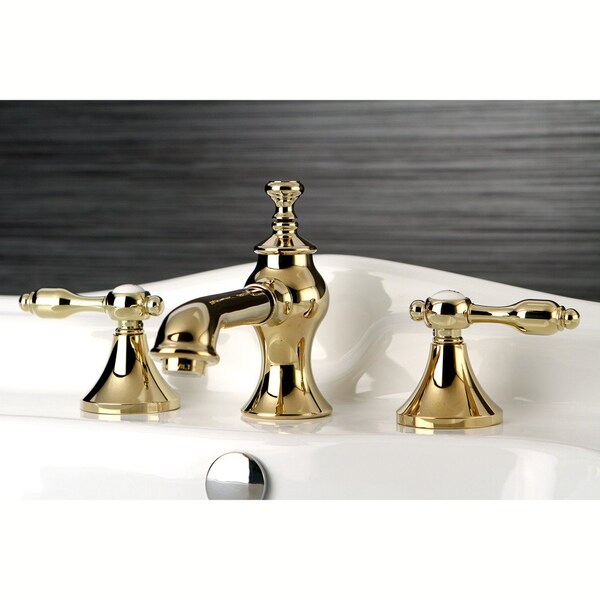KC7062TAL 8 Widespread Bathroom Faucet, Polished Brass